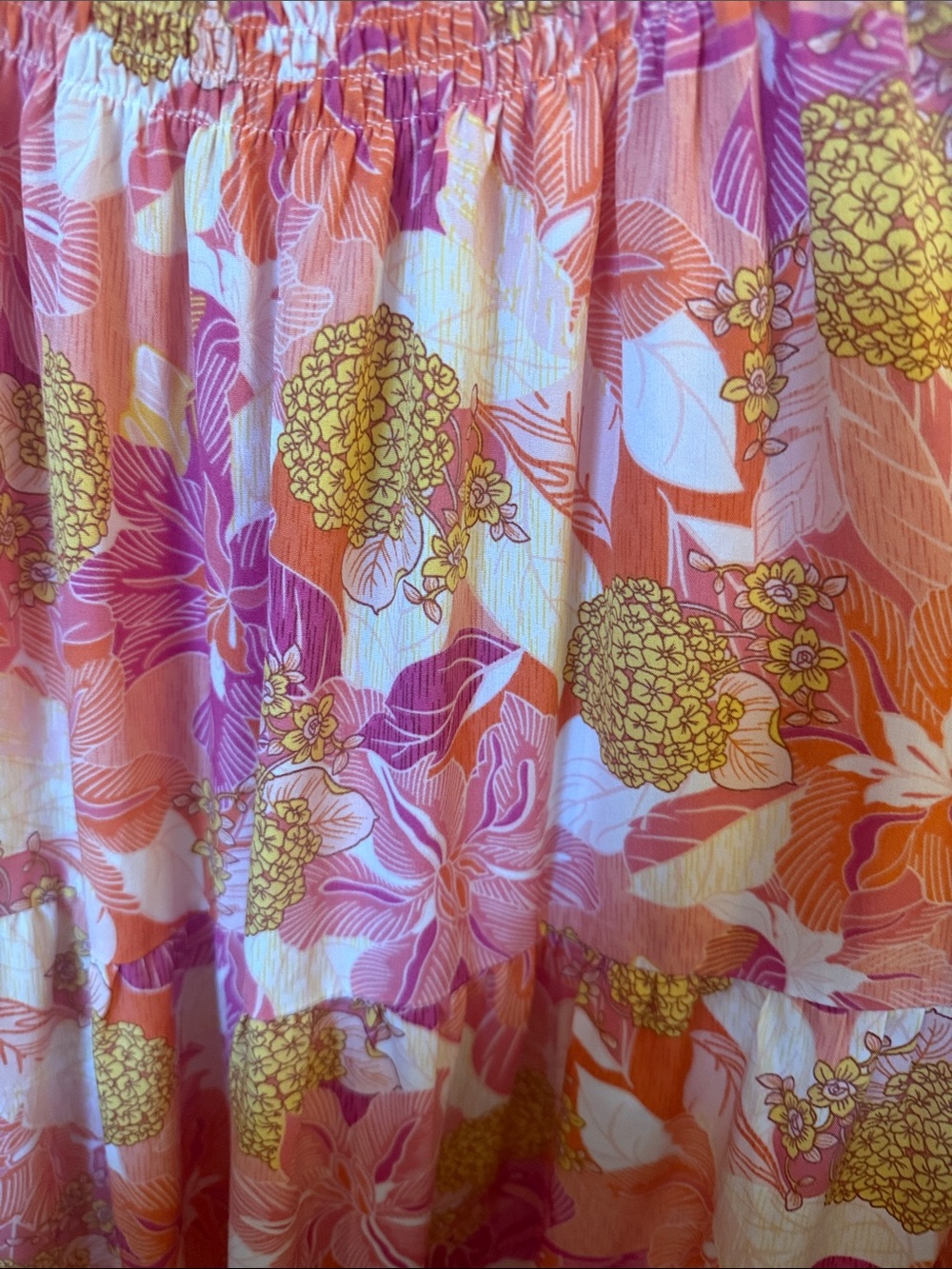 entro Pink and Orange Floral Maxi Dress - Picture 11 of 11